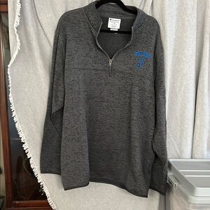 Gray Quarter-Zip Sweater 1/4 zip unisex 2x san jose state sj spartans sjsu